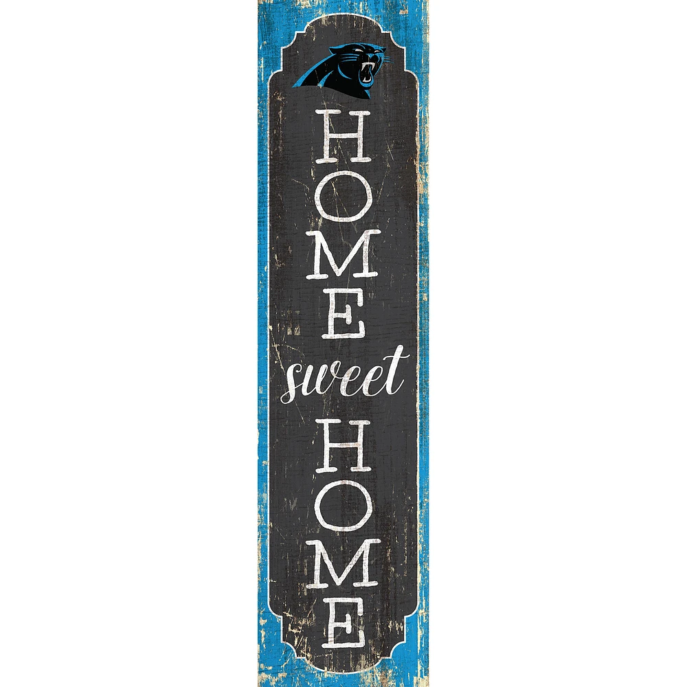 Carolina Panthers 24" Home Sweet Home Leaner Sign