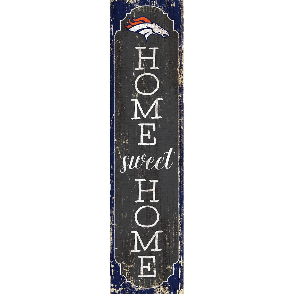 Denver Broncos 24" Home Sweet Home Leaner Sign