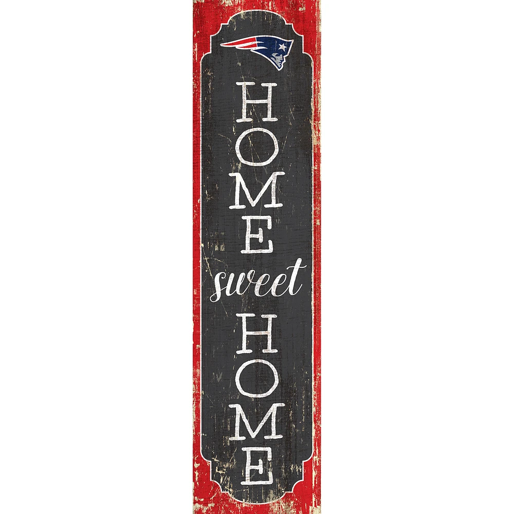 New England Patriots 24" Home Sweet Home Leaner Sign
