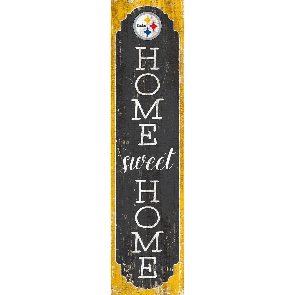 Pittsburgh Steelers 24" Home Sweet Home Leaner Sign