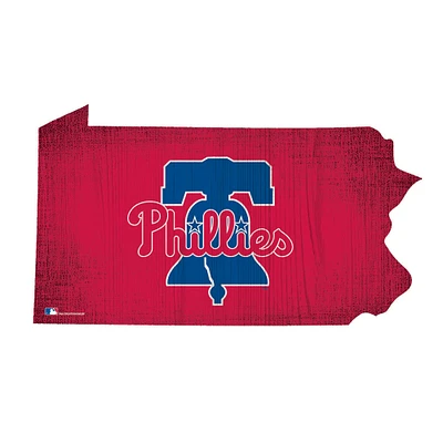 Philadelphia Phillies 12" Logo State Sign