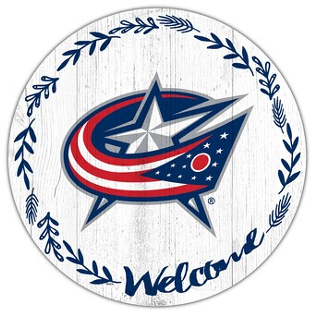 Columbus Blue Jackets 12" Welcome Circle Sign