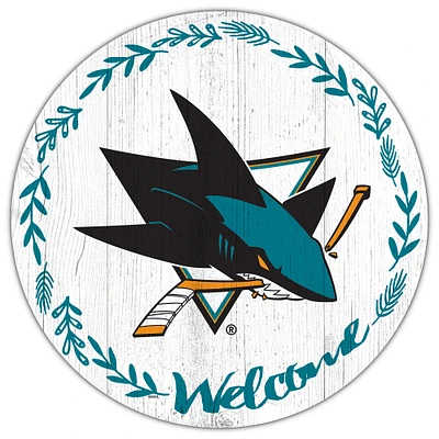 San Jose Sharks 12" Welcome Circle Sign