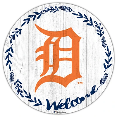 Detroit Tigers 12" Welcome Circle Sign