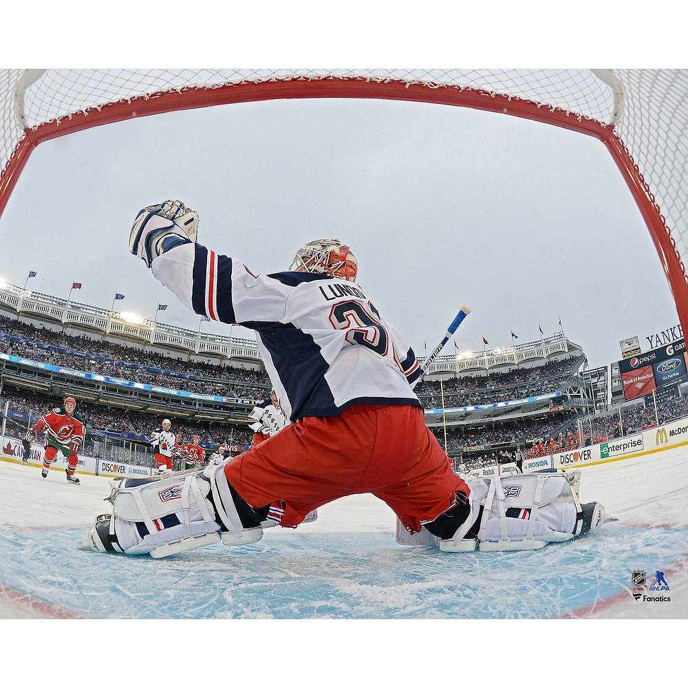 Henrik Lundqvist New York Rangers Unsigned 2014 NHL Stadium Series Photograph