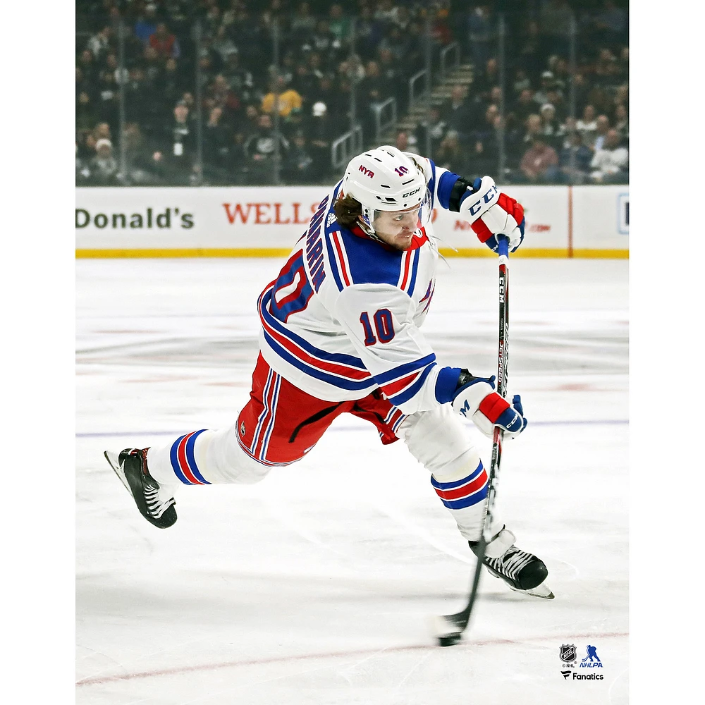 Artemi Panarin New York Rangers Unsigned Jersey Shooting Photograph
