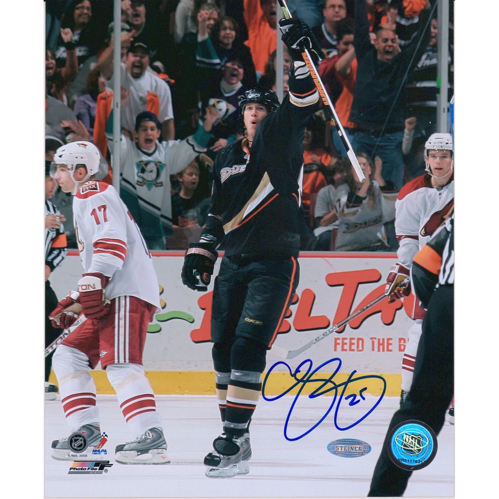 Chris Pronger Anaheim Ducks Autographed 8" x 10" Goal Celebration Photograph