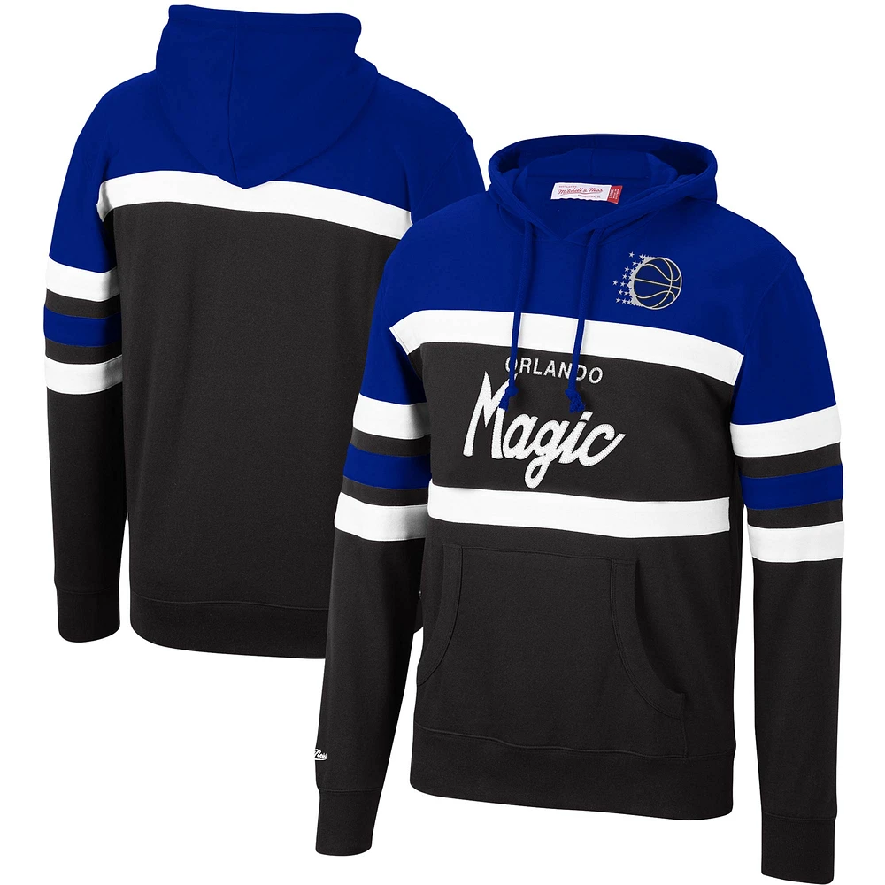 Men's Mitchell & Ness Royal/Black Orlando Magic Head Coach Pullover Hoodie