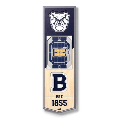 Butler Bulldogs 6'' x 19'' 3D StadiumView Banner
