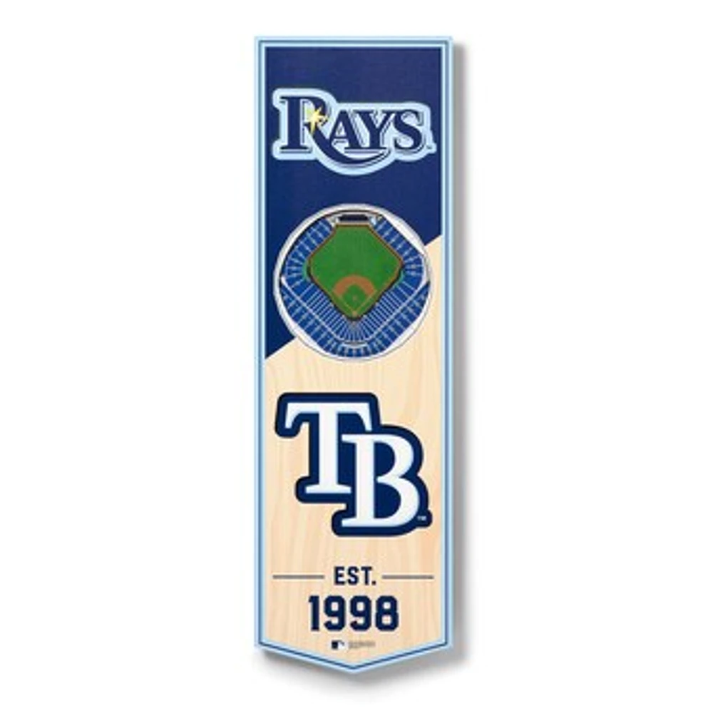 Tampa Bay Rays 6'' x 19'' 3D StadiumView Banner