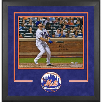Pete Alonso New York Mets Deluxe Framed Autographed 16" x 20" Watching Home Run Photograph with "2019 NL ROY" Inscription