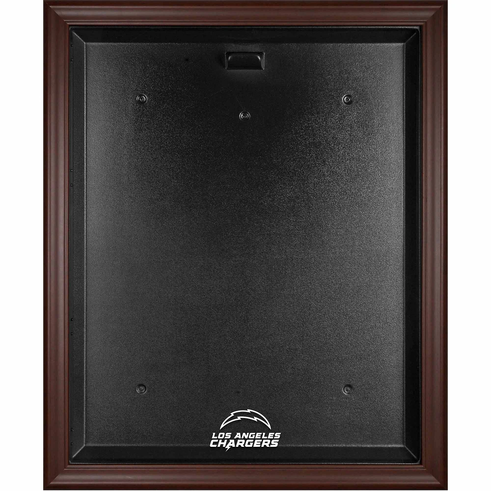 Los Angeles Chargers Brown Framed Team Logo Jersey Display Case