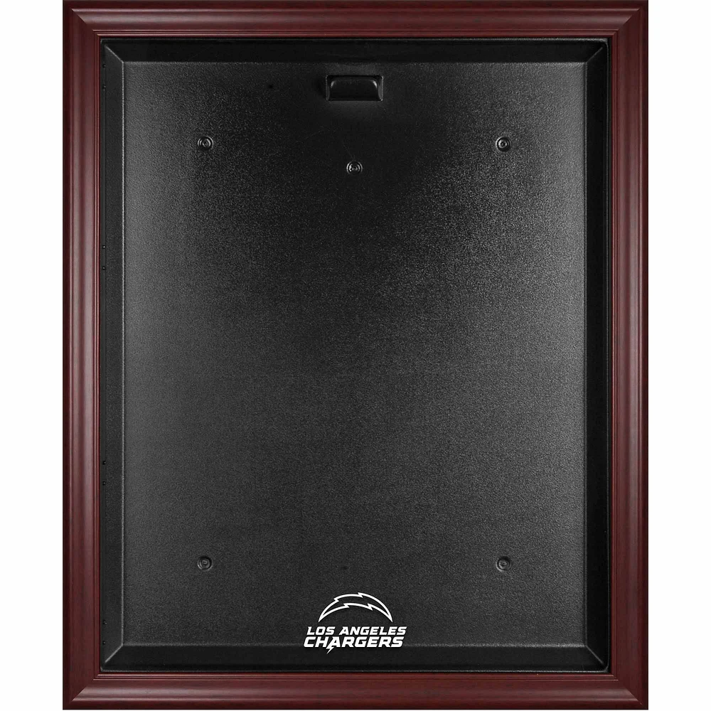 Los Angeles Chargers Mahogany Framed Team Logo Jersey Display Case