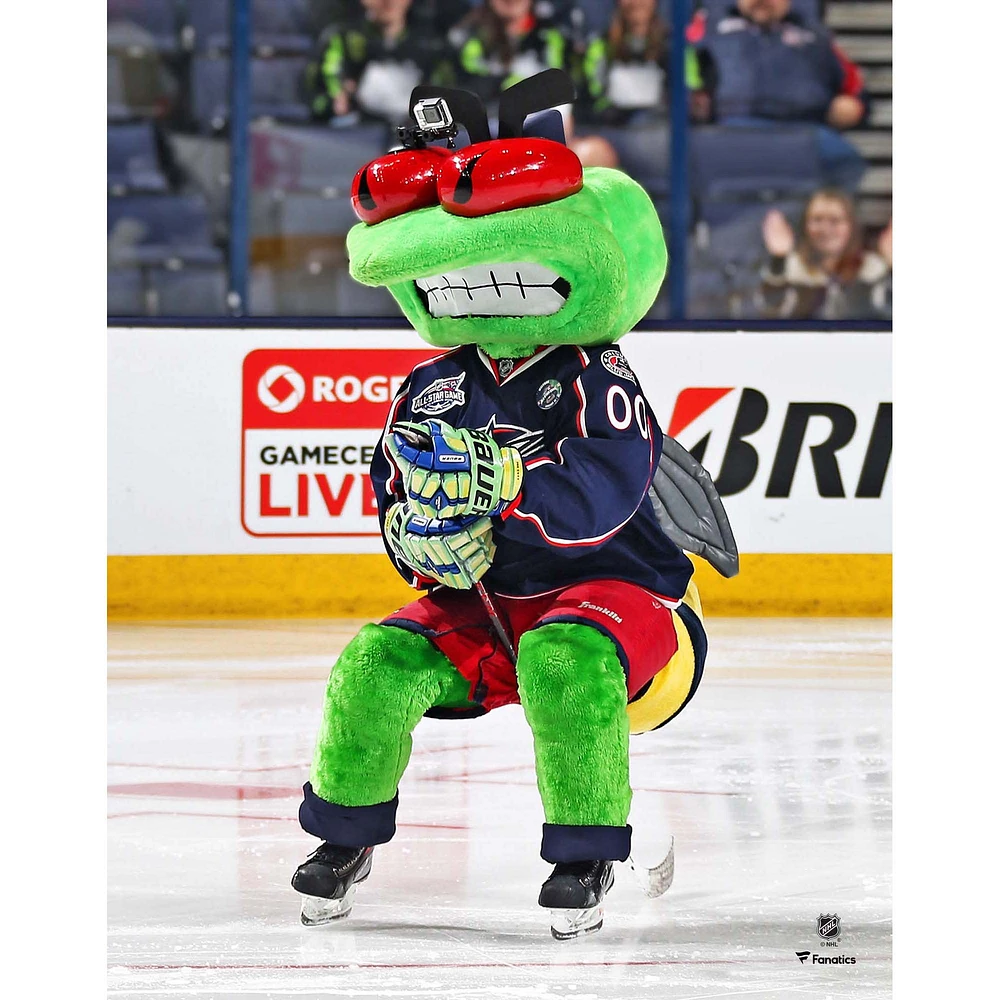 Stinger Columbus Blue Jackets Unsigned Goal Celebration Photograph