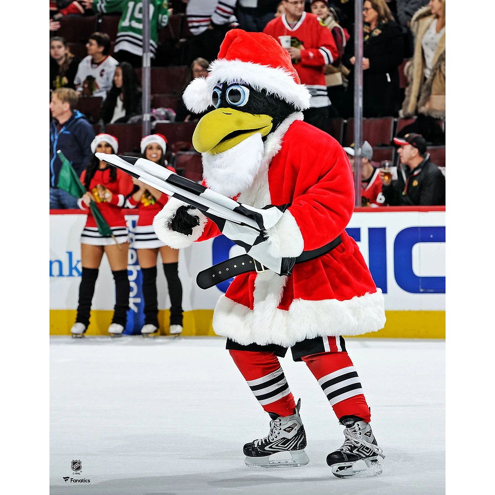 Tommy Hawk Chicago Blackhawks Unsigned Santa Claus Photograph