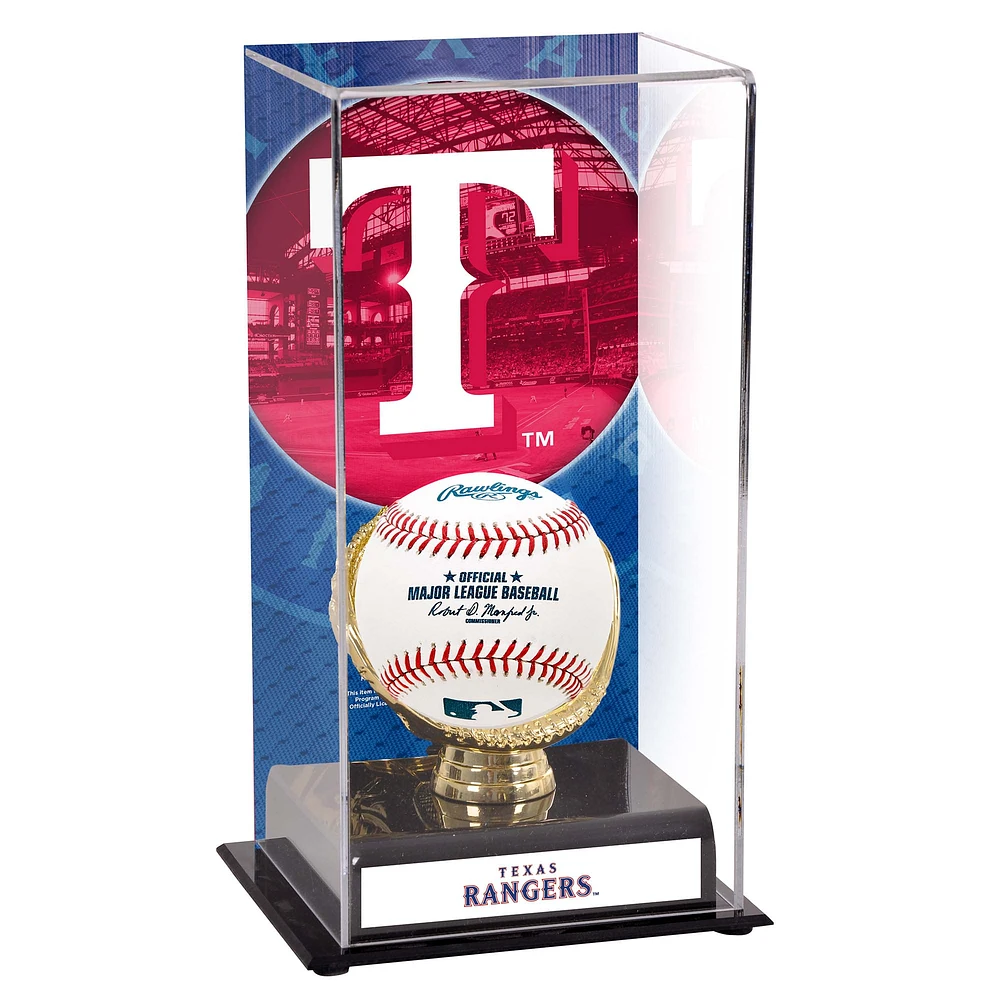 Texas Rangers Sublimated Display Case with Image