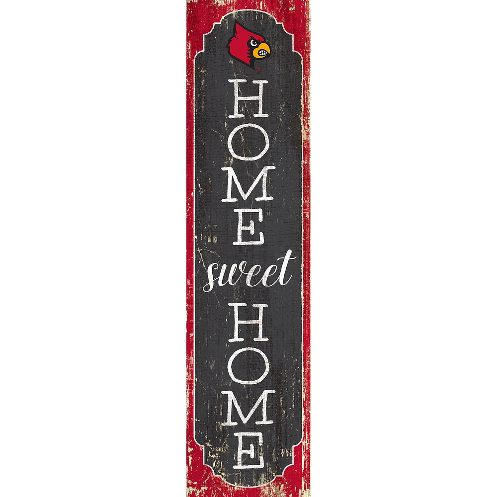 Louisville Cardinals 24" Home Sweet Home Leaner Sign