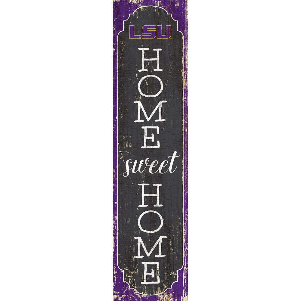 LSU Tigers 24" Home Sweet Home Leaner Sign