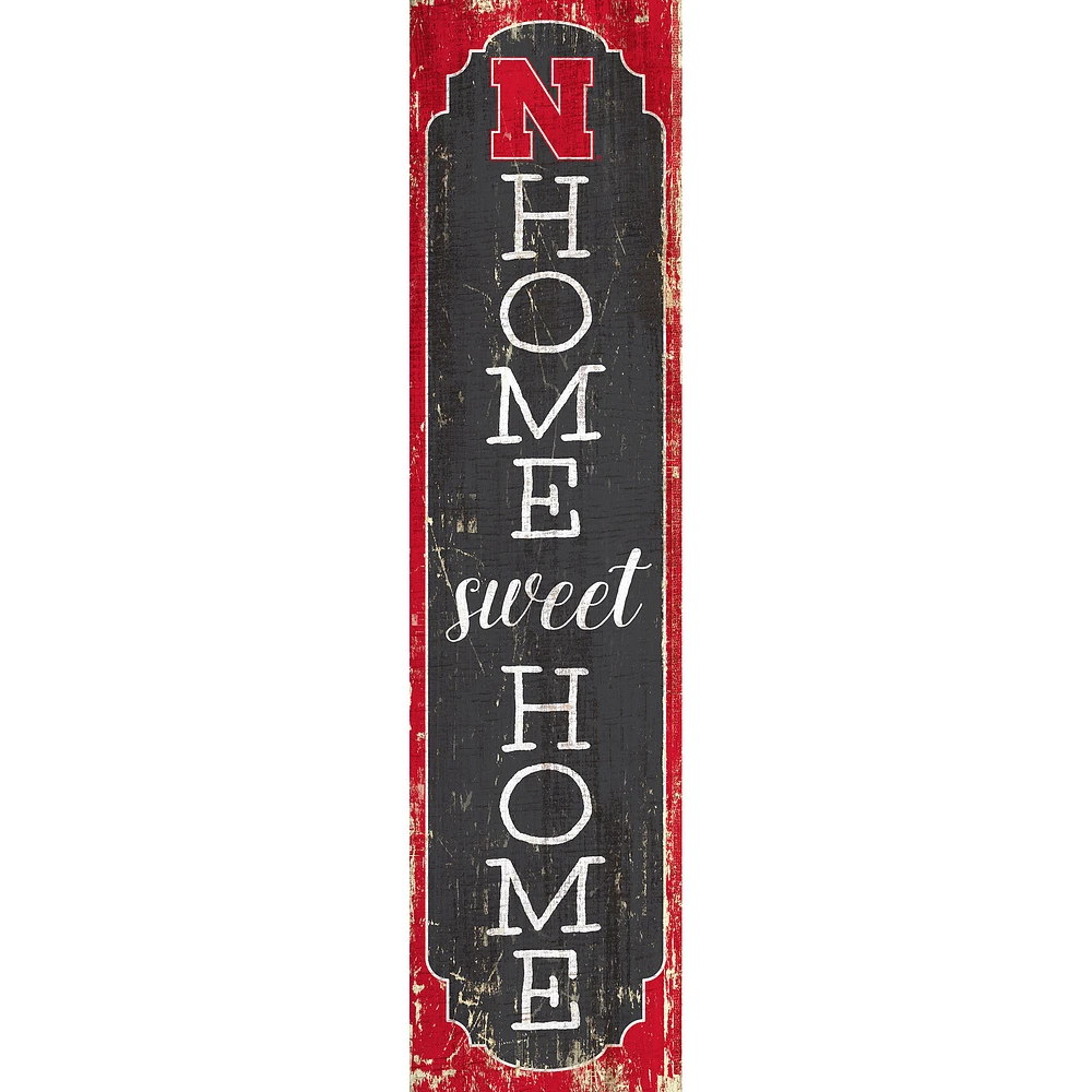Nebraska Huskers 24" Home Sweet Home Leaner Sign