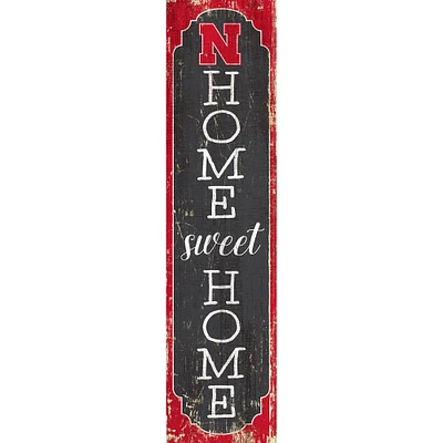 Nebraska Huskers 24" Home Sweet Home Leaner Sign