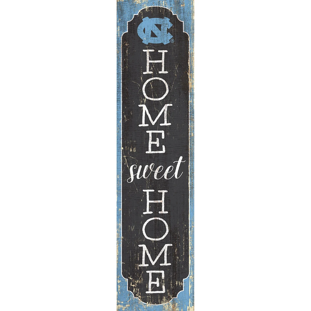 North Carolina Tar Heels 24" Home Sweet Home Leaner Sign