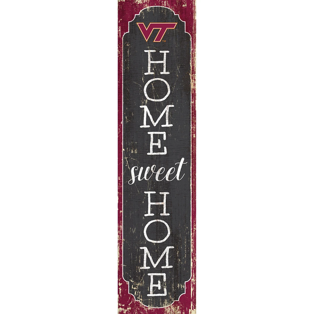 Virginia Tech Hokies 24" Home Sweet Home Leaner Sign