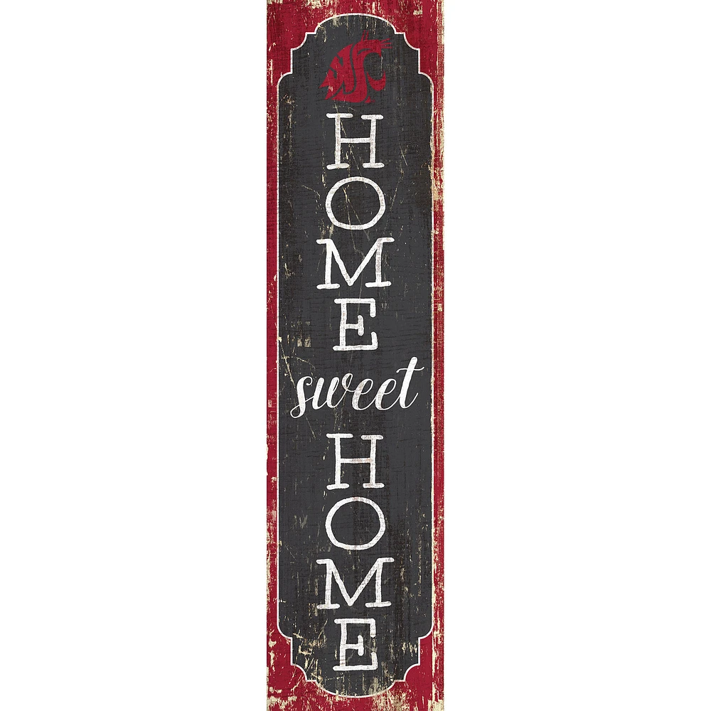 Washington State Cougars 24" Home Sweet Home Leaner Sign