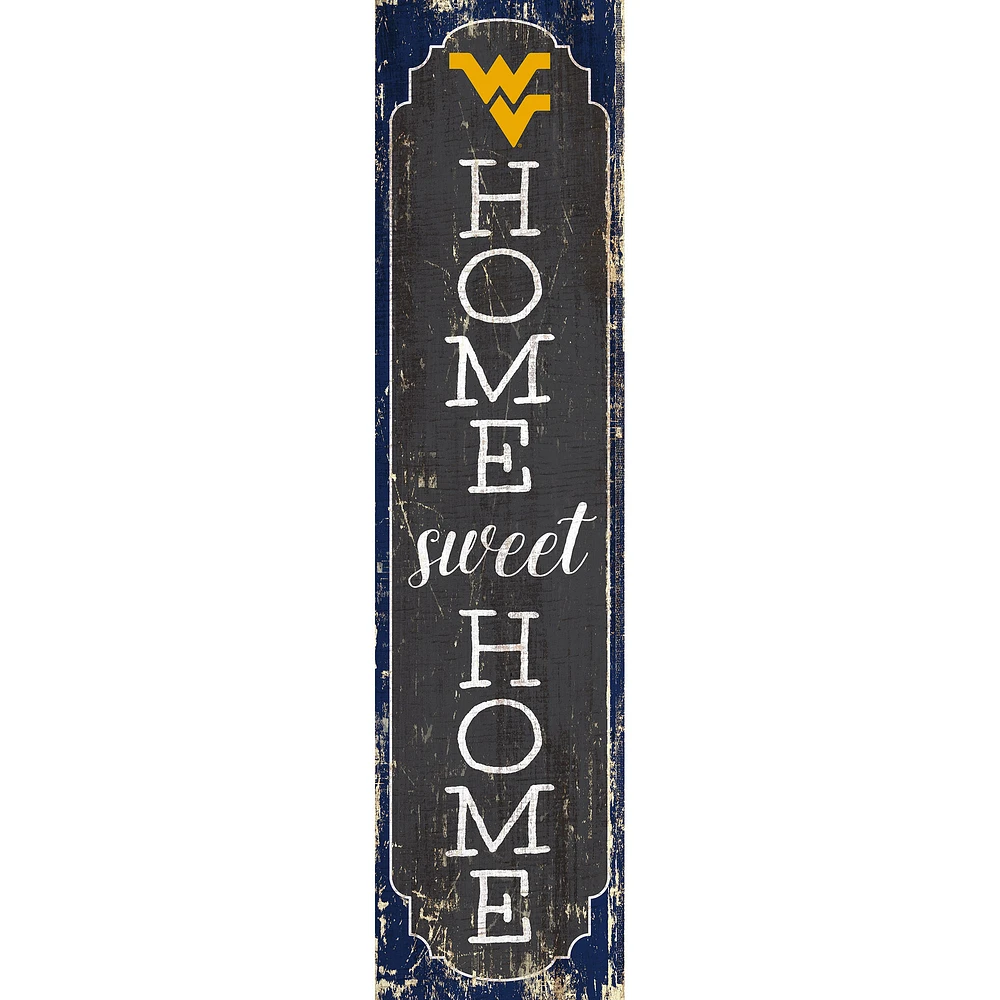 West Virginia Mountaineers 24" Home Sweet Home Leaner Sign
