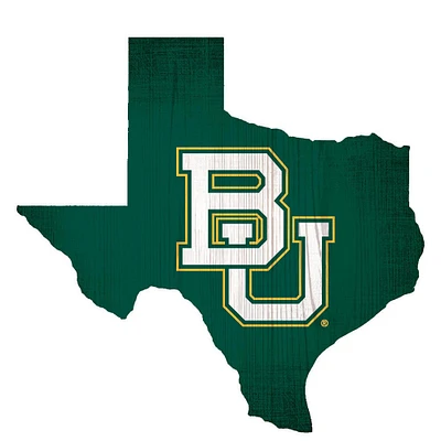 Baylor Bears 12" Logo State Sign