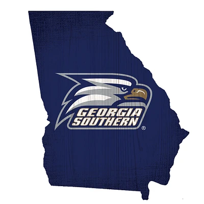 Georgia Southern Eagles 12" Logo State Sign
