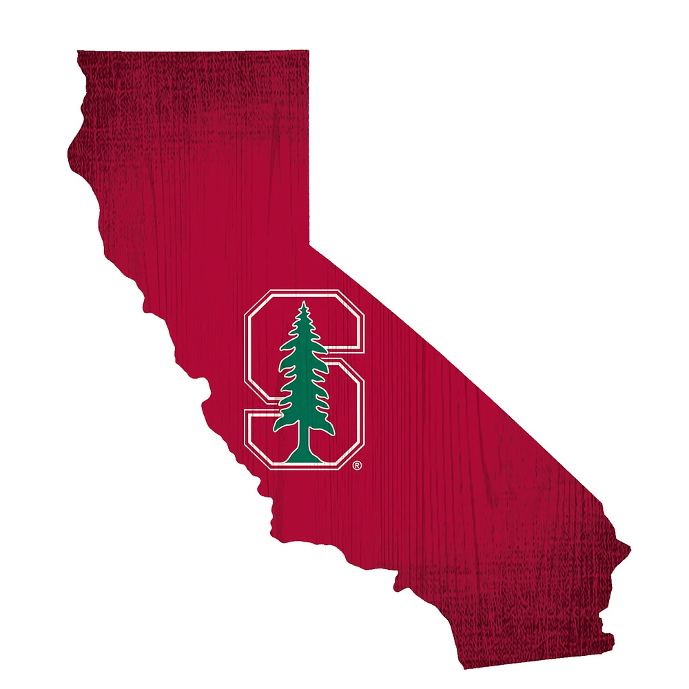 Stanford Cardinal 12" Logo State Sign