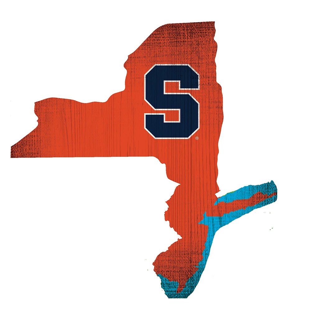 Syracuse Orange 12" Logo State Sign