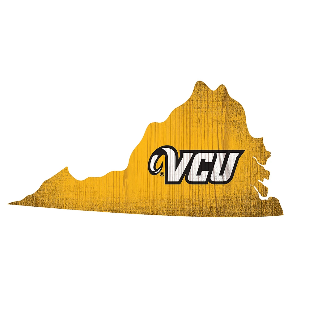 VCU Rams 12" Logo State Sign
