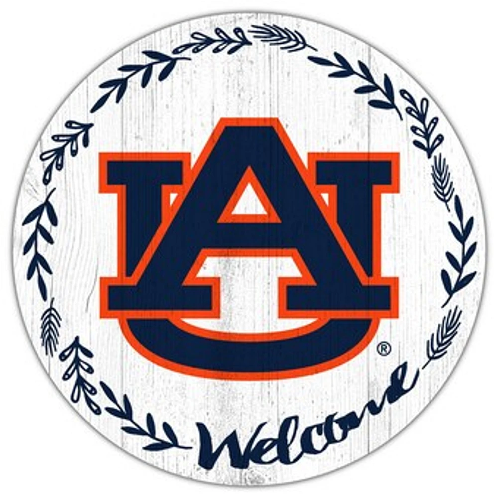 Auburn Tigers 12" Welcome Circle Sign