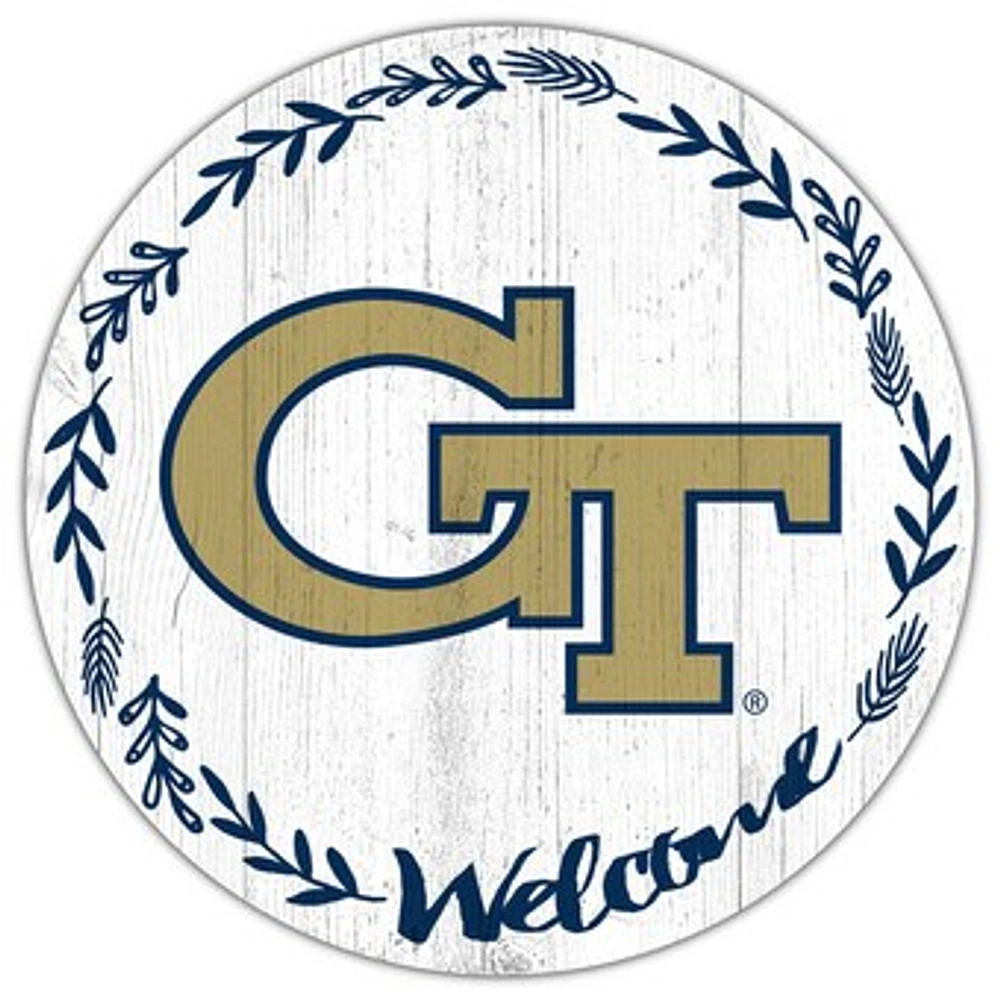 Georgia Tech Yellow Jackets 12" Welcome Circle Sign