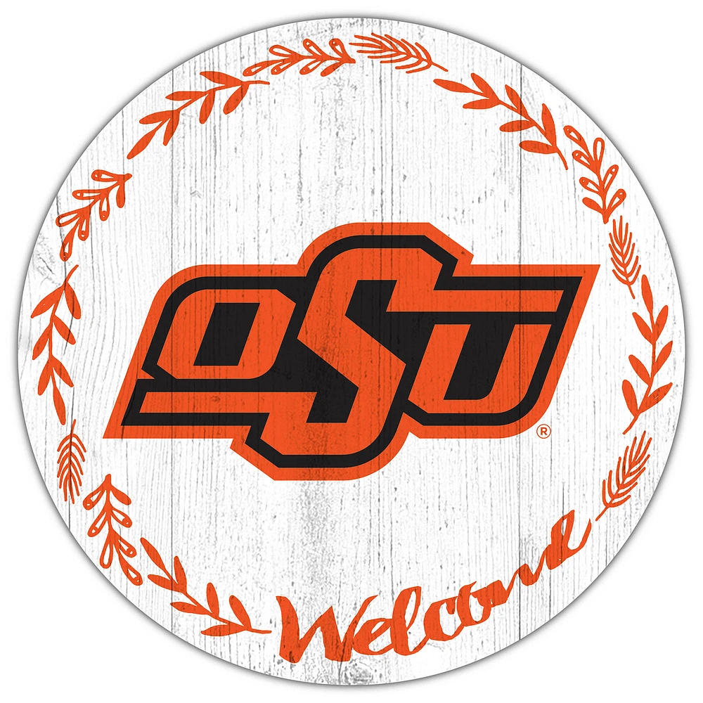 Oklahoma State Cowboys 12" Welcome Circle Sign