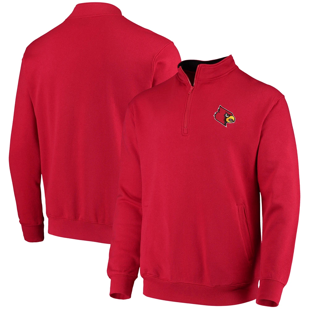 Men's Colosseum Louisville Cardinals Tortugas Logo Quarter-Zip Jacket