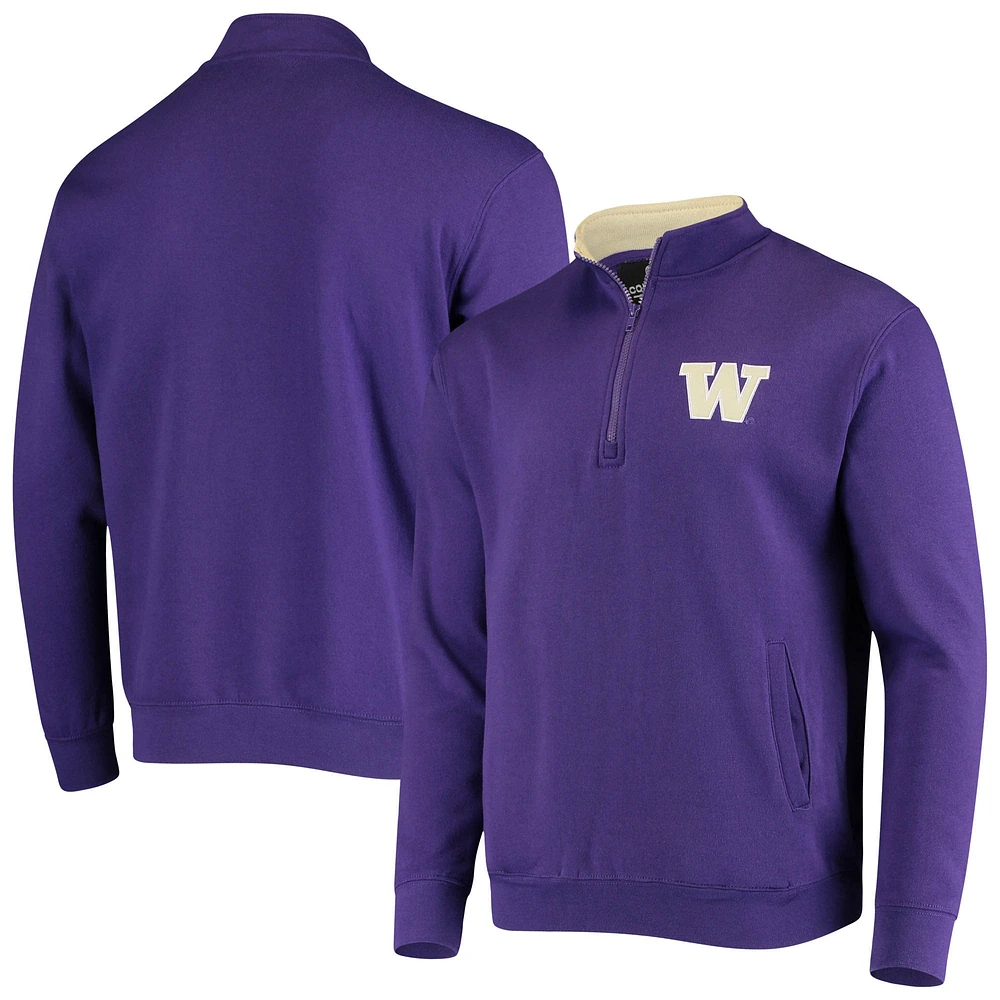 Men's Colosseum Washington Huskies Tortugas Logo Quarter-Zip Jacket