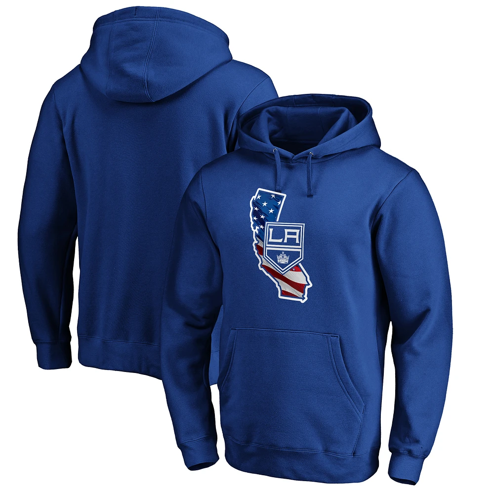 Men's Royal Los Angeles Kings NHL Banner State Hoodie