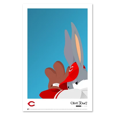 Bugs Bunny Cincinnati Reds 11'' x 17'' Art Poster
