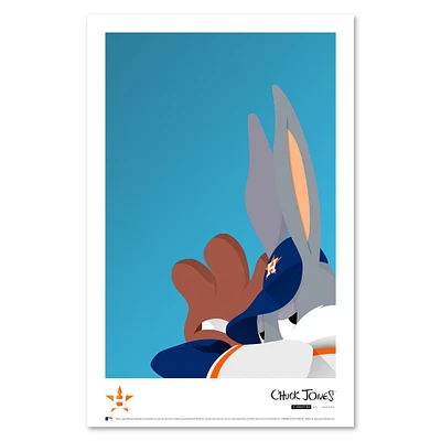 Bugs Bunny Houston Astros 11'' x 17'' Art Poster