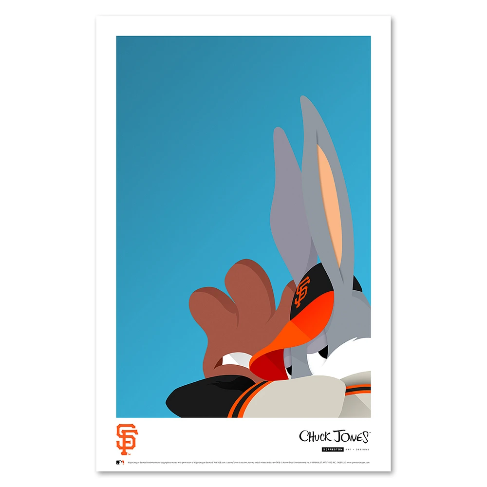 Bugs Bunny San Francisco Giants 11'' x 17'' Art Poster