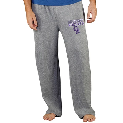 Men's Concepts Sport Gray Colorado Rockies Team Mainstream Terry Pants