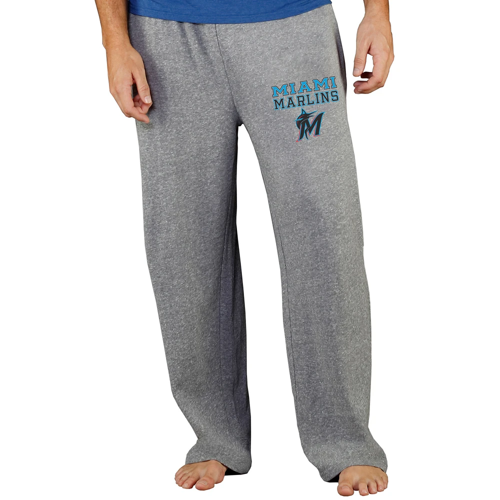 Men's Concepts Sport Gray Miami Marlins Team Mainstream Terry Pants
