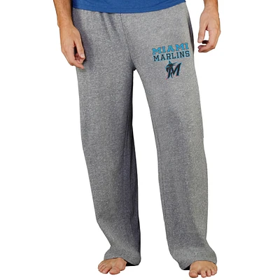 Men's Concepts Sport Gray Miami Marlins Team Mainstream Terry Pants