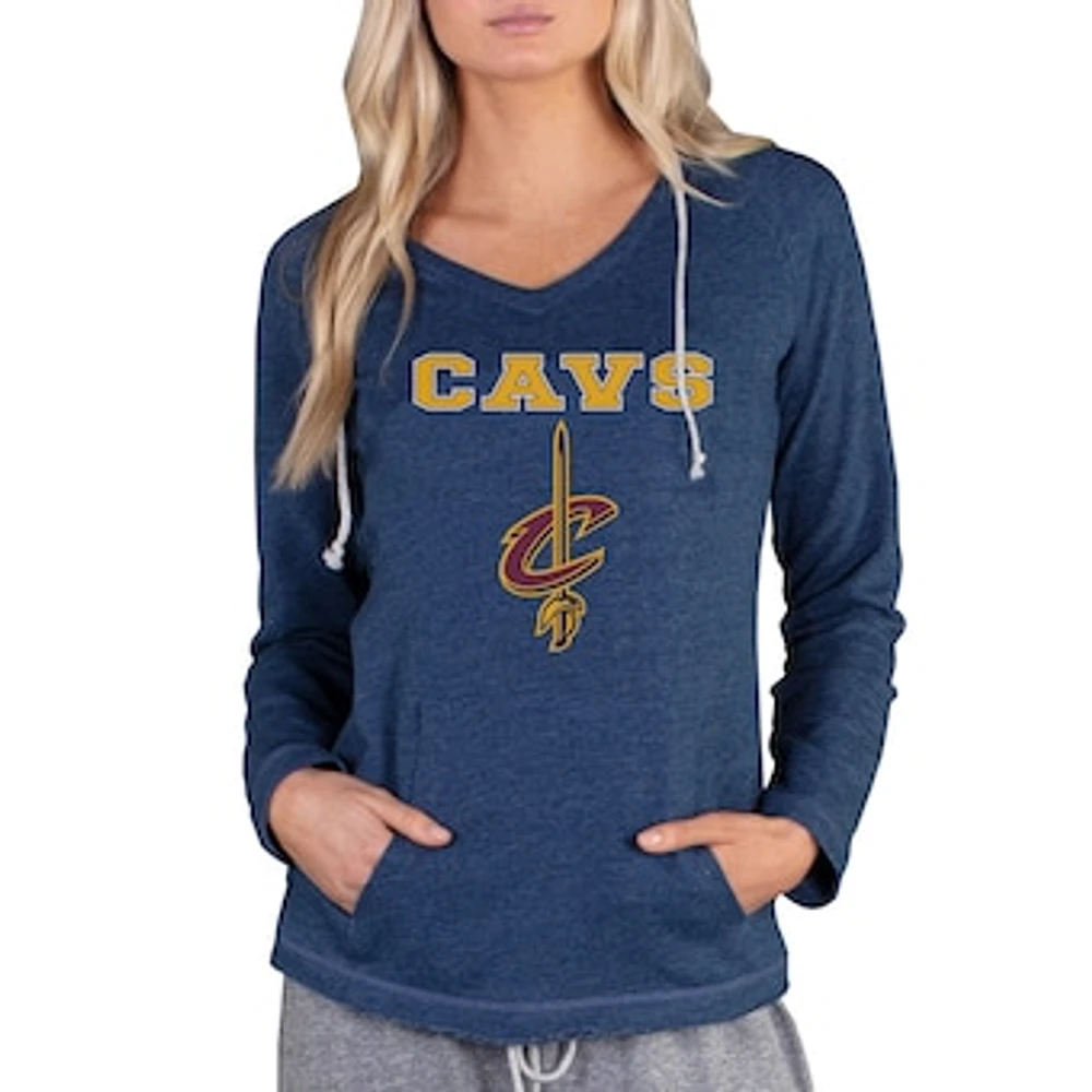 Women's Concepts Sport Navy Cleveland Cavaliers Mainstream Terry Hooded Top