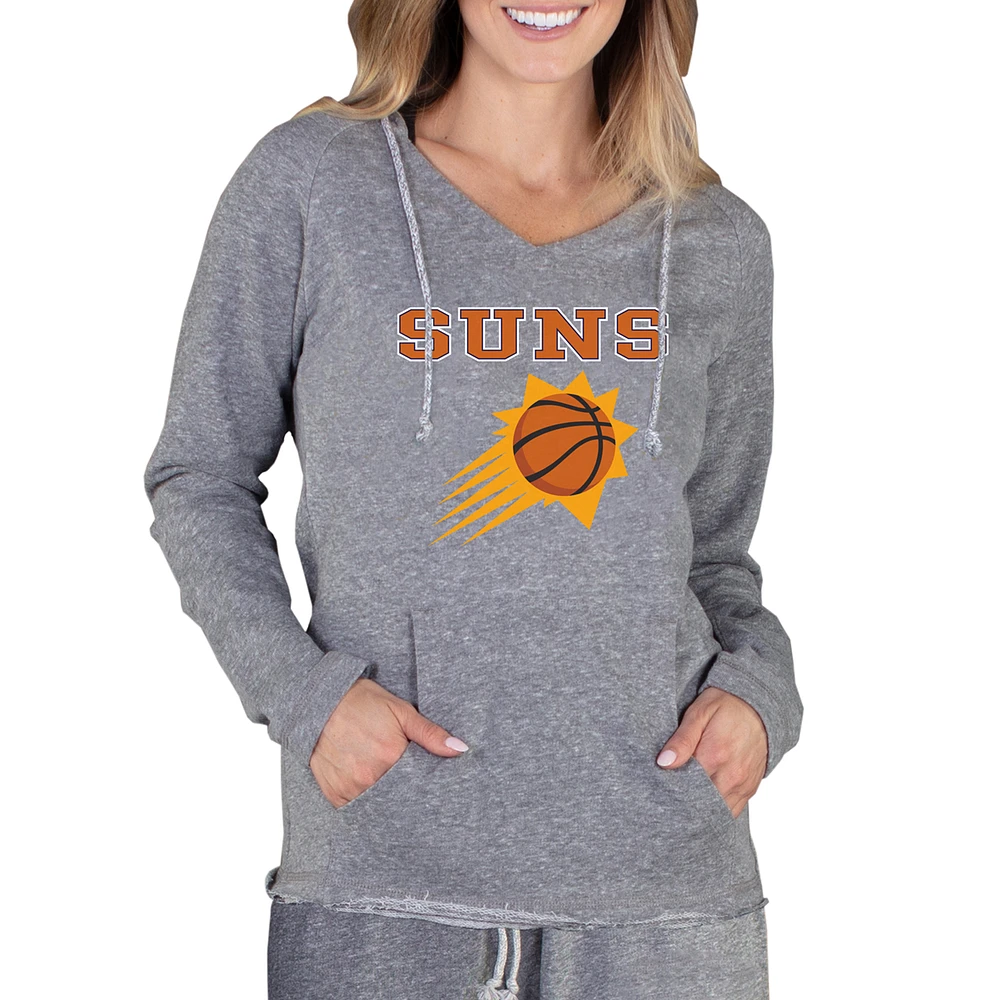 Women's Concepts Sport Gray Phoenix Suns Mainstream Terry Hooded Top