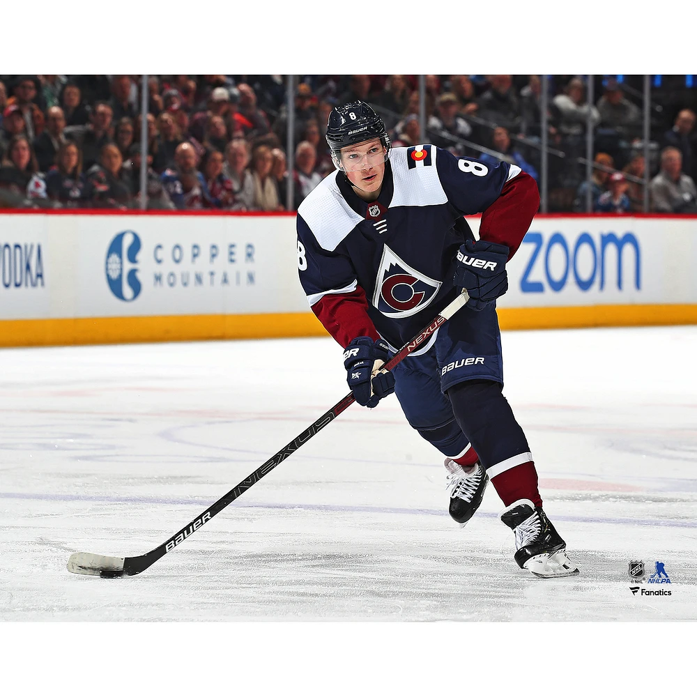 Cale Makar Colorado Avalanche Unsigned Navy Alternate Jersey Photograph