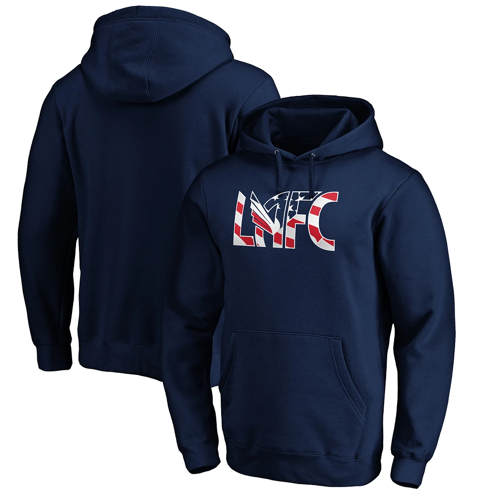 Men's Navy LAFC Banner Wave Pullover Hoodie