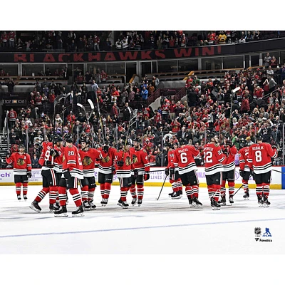 Chicago Blackhawks Unsigned 2019-20 Team Celebration Photo